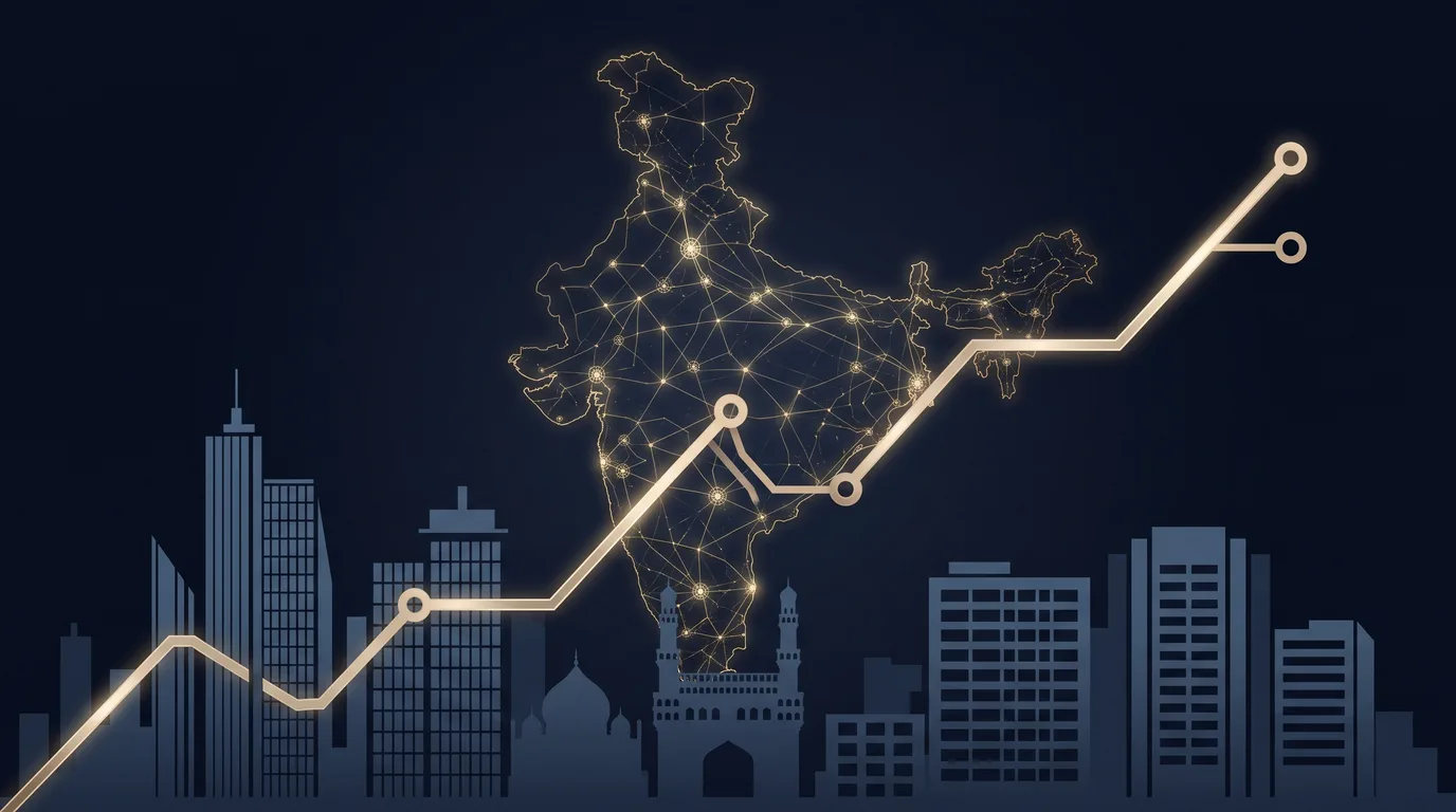South India tech hubs — Bangalore and Chennai startup and finance advisory illustration