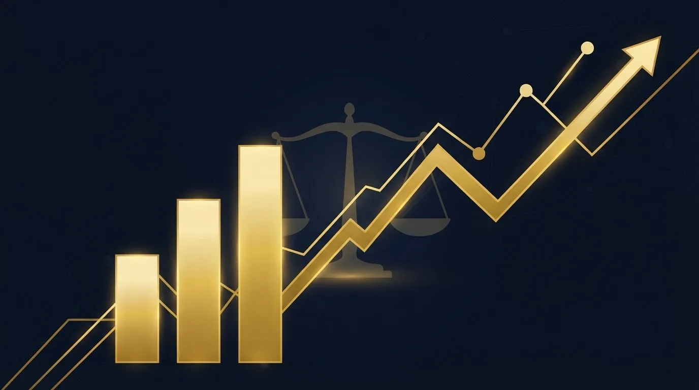 Company valuation and business analysis charts — startup, ESOP and FMV valuation illustration